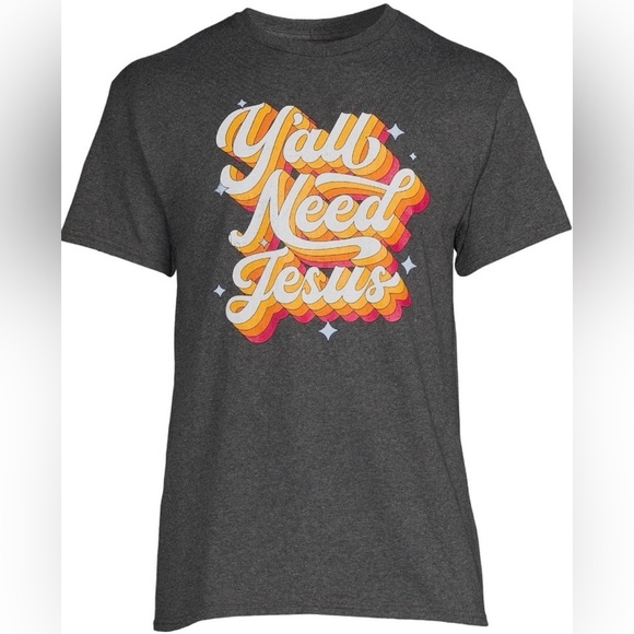 Y’all Retro Men's Graphic Tee with Short Sleeves - Picture 1 of 4